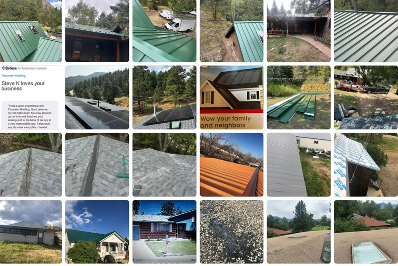 Thomsen Roofing project collage 2 — Boulder, Colorado roofing