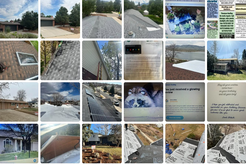 Thomsen Roofing project collage 3 — Boulder, Colorado roofing